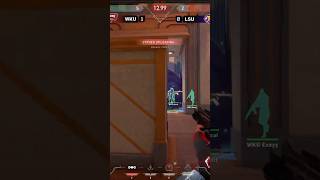 CLEAN 1v3 CLUTCH to secure the site from LSU TY Valorant ValorantClips Esports Gaming [upl. by Veejar]