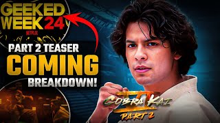 COBRA KAI SEASON 6 PART 2 OFFICAL TEASER RELEASE DATE 🚨🚨🚨 [upl. by Brande337]