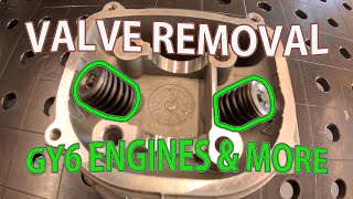 Valve Removal  GY6 Engines amp More [upl. by Auhel]