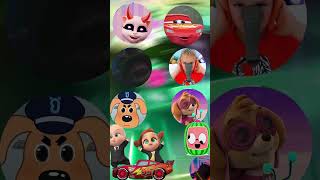 Talking Angela Lightning McQueen Siren Head Vlad And Niki Sheriff Labrador Paw Patrol Tiles Hop [upl. by Eolhc]