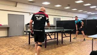 Neil Myatt vs Peter Flint Long pips BH Warrington Div 1 League Match 28324 [upl. by Cosma]