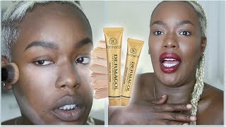 WTF DERMACOL for DARK SKIN Dermacol review  Demo [upl. by Ellenij679]