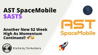 Quick Update On AST SpaceMobile Inc Stock ASTS  New 52 Week Highs As It Just Keeps Going 🚀🥳 [upl. by Nelo]