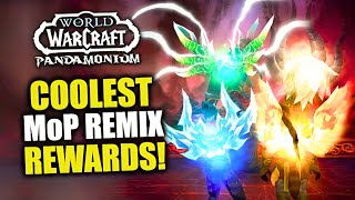 Most Exciting Rewards In MoP Remix amp How To Get Them Mounts Toys Tmogs  Timerunning Pandamonium [upl. by Zilada]