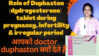 Dydrogesterone  role of duphaston tablet during pregnancy  use  side effects dydroboondydrogest [upl. by Arinaj269]