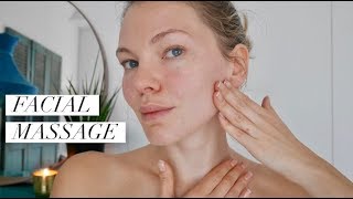 Lymphatic Drainage Face Lifting Massage [upl. by Claman333]