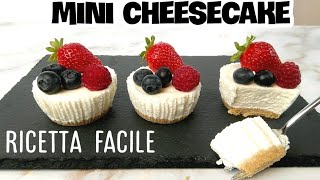 Mini cheesecake allo yogurt e frutta Ricetta facile e senza cottura perfetta per lestate [upl. by Nilloc]