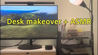 Desk makeover  ASMR 🎙️🎧💗 [upl. by Ademordna]