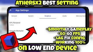 Aethersx2 Emulator Best Settings For All Android Phones  60 FPS No Lag Setting For Aethersx2 [upl. by Eirtemed]