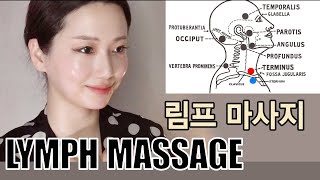 🌎 FULL LYMPH MASSAGE， 림프순환마사지 피부톤 개선 얼굴붓기제거 [upl. by Zosi]