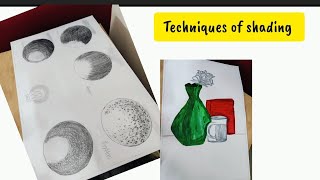 Techniques of shading  stippling criss cross  hatching  blending [upl. by Isaac320]