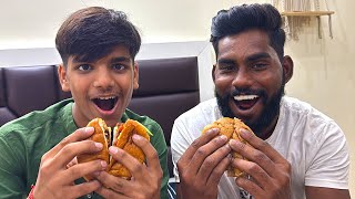 Burger eating challenge Yash vs Ajay [upl. by Jeroma]