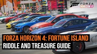 Forza Horizon 4 Fortune Island Riddle and Treasure Guide [upl. by Zsuedat35]