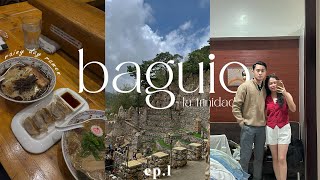 baguio travel vlog  ep 1  burnham park strawberry farm igorot stone kingdom ramen date [upl. by Sabelle]