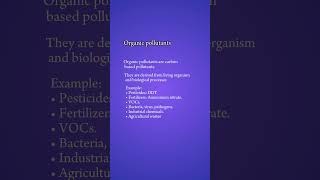 Organic and Inorganic Pollutants UrduHindi Concepts of Botany inorganicpollutants pollutants [upl. by Emorej822]