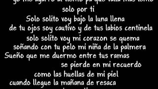 Los Delinqüentes  La niña de la palmera  LETRA [upl. by Philippine]