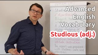 Studious adj  Advanced English Vocabulary  One Minute Videos [upl. by Alaet]