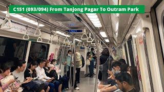 Pasir RisSMRT C151 093094 from Tanjong Pagar to Outram Park [upl. by Elleinaj]