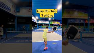 Team giày đỏ chấp 1 phông pickleball pickleballworld pickleballtechnique [upl. by Mossman]