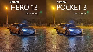 GoPro Hero 13 Black VS DJI Pocket 3 Night Mode Camera Test [upl. by Bravar]