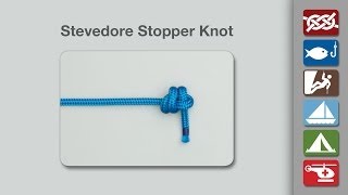 Stevedore Stopper Knot  How to Tie the Stevedore Stopper Knot [upl. by Nylanna142]