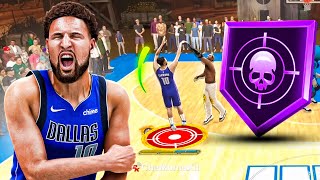 KLAY THOMPSON BUILD is LETHAL w HALFCOURT GREENS in NBA 2K24 [upl. by Ancier]