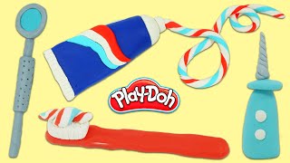 How to Make Pretend Play Doh Toy Dentist Tools [upl. by Libnah959]