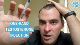 One Handed Testosterone Gluteal Injection [upl. by Rurik991]