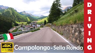 Driving in Italy 26 Passo Campolongo Sella Ronda 4K 60fps [upl. by Lesly409]