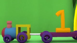 Number Train  3D HD Animation Video [upl. by Nilatak]