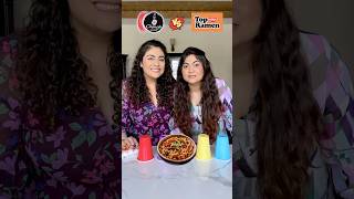 Top Ramen vs Ching’s Secret Schezwan Noodles Comparison foodchallenge thakursisters foodreview [upl. by Amein384]