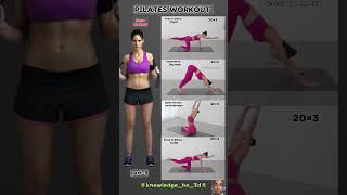 Pilates workout for beginners at home✅ shorts pilates motivation exercise workout bellyfatloss [upl. by Yalahs]