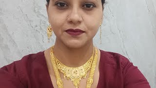 1 gram gold jewellery live ✨️ Booking no 75032 72208 [upl. by Nallek]