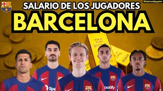 SALARIO DE LOS JUGADORES DE BARCELONA 2024 ¿CUÁNTO GANA [upl. by Jonah38]