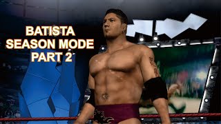 PERTARUNGAN SENGIT BATISTA VS GOLDBERG PEMBALASAN DI ATAS RING  BATISTA SEASON MODE PART 2 [upl. by Neeoma]