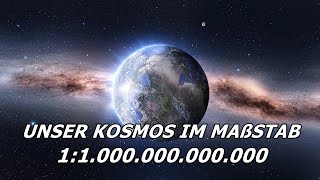 Größe des Universums im Maßstab 11 Billion [upl. by Lladnar135]