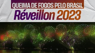 RÉVEILLON 2023 Queima de fogos em Copacabana e pelo Brasil  TV Globo [upl. by Salhcin]