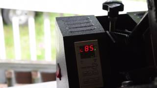 Heat Press unboxing and setup part 2 Fancierstudio Power Heat Press how to set temp on heat press [upl. by Analihp]