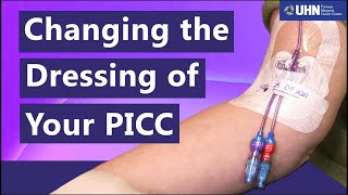 How to Change the Dressing of Your Peripherally Inserted Central Catheter PICC [upl. by Eikcin]