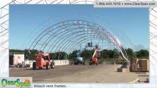 Time Lapse Construction Installation  Salt Storage Facility in Dyersville IA [upl. by Dagney16]