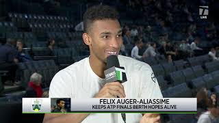 Felix Auger Aliassime 2021 Paris First Round Win Interview [upl. by Charlie]