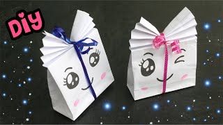 💖 VOUWEN MET A4 PAPIER 💖 CADEAUTASJE VOUWEN 💖 DIY CUTE KAWAII KNUTSELEN [upl. by Euqilegna]