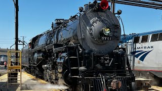 Santa Fe 3751 steaming around Redondo Yard 982023 [upl. by Filmer]