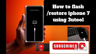 How to flashrestore iphone 7 using 3utool very easy [upl. by Piers537]