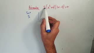 MATHS VIDEO  résoudre une équation produit nul seconde [upl. by Roseann308]