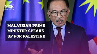 Malaysian Prime Minister goes head to head with German Chancellor over Palestine [upl. by Winchester873]