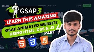 🚀 GSAP Animation Website  GSAP Tutorial  GSAP  Part 4 [upl. by Crow]