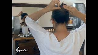 Réussir son chignon banane avec un pique [upl. by Missi]