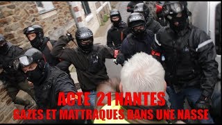 Acte 21 Nantes  violences policières et nasse [upl. by Matheny176]