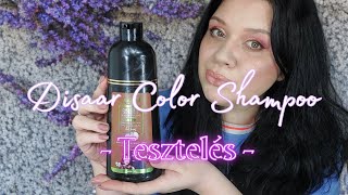 Disaar Hair Color Shampoo bemutatása  hajszínezés  vélemény [upl. by Thury808]